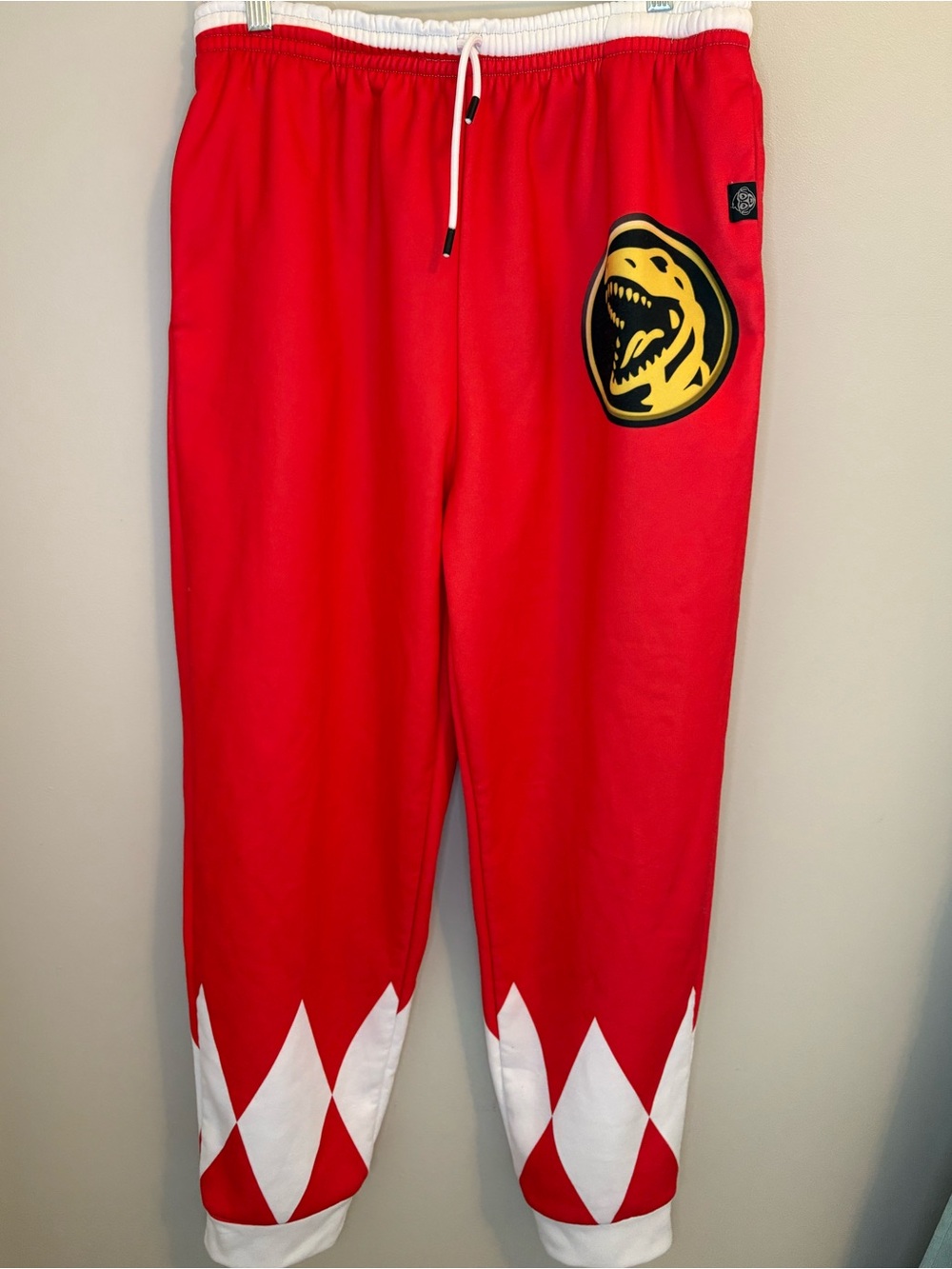 AnimeApe Red Ranger Dino Jogger Pants XL Power Rangers Cosplay